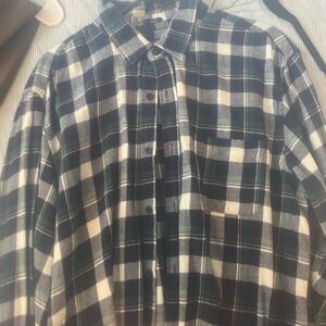 J. Crew Casual Blue and Green Button Down Shirt